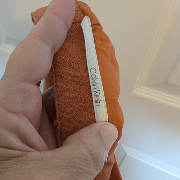 VERY RARE 80s USA MADE CALVIN KLEIN SUIT | 8 | EVC | Texas Longhorn Orange - Picture 6 of 16